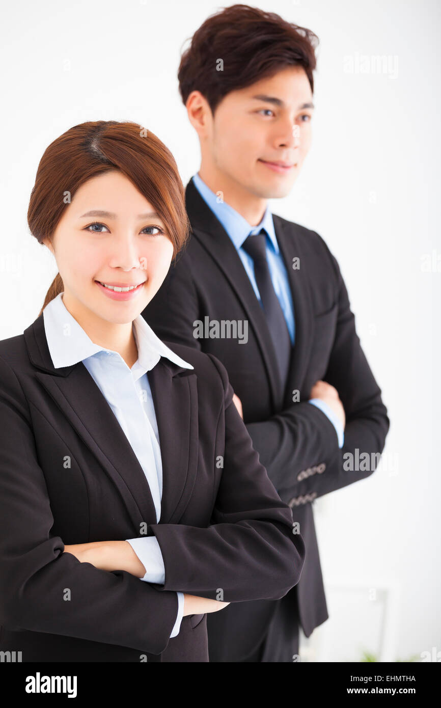 young business man and woman in the office Stock Photo - Alamy