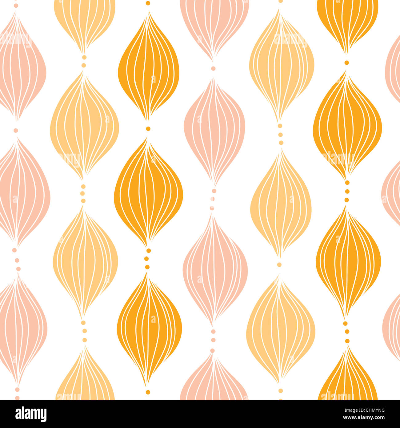 Abstract golden ogee seamless pattern background Stock Photo