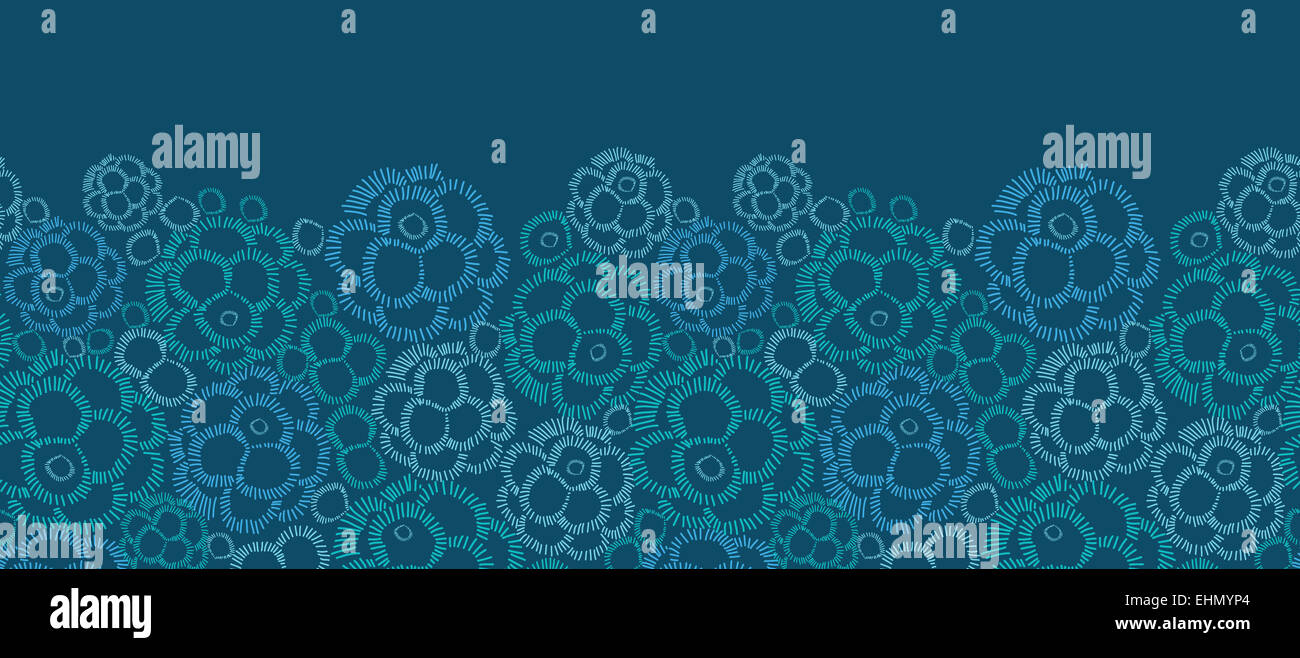 Abstract underwater plants horizontal seamless pattern border Stock ...