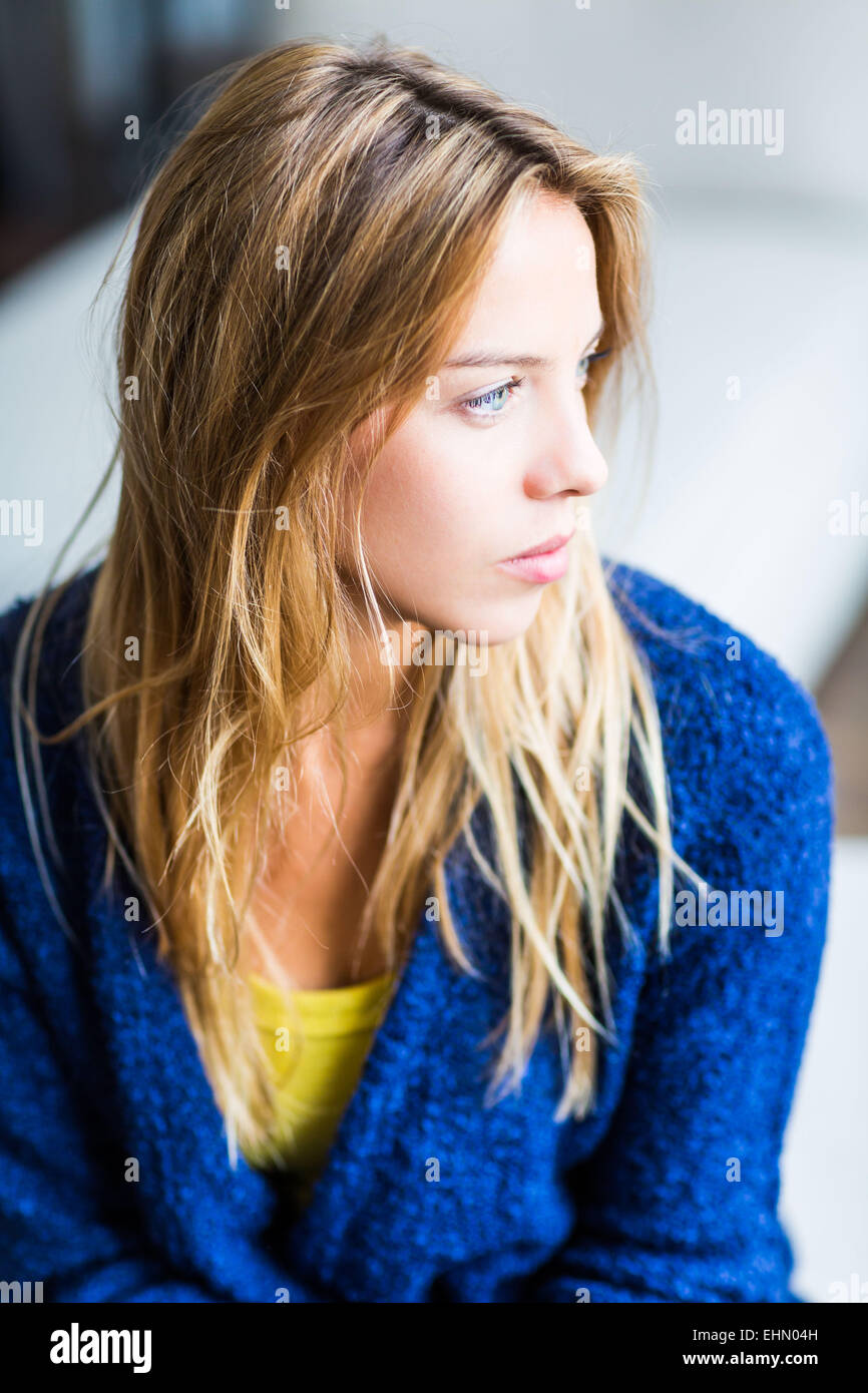 Sad woman. Stock Photo