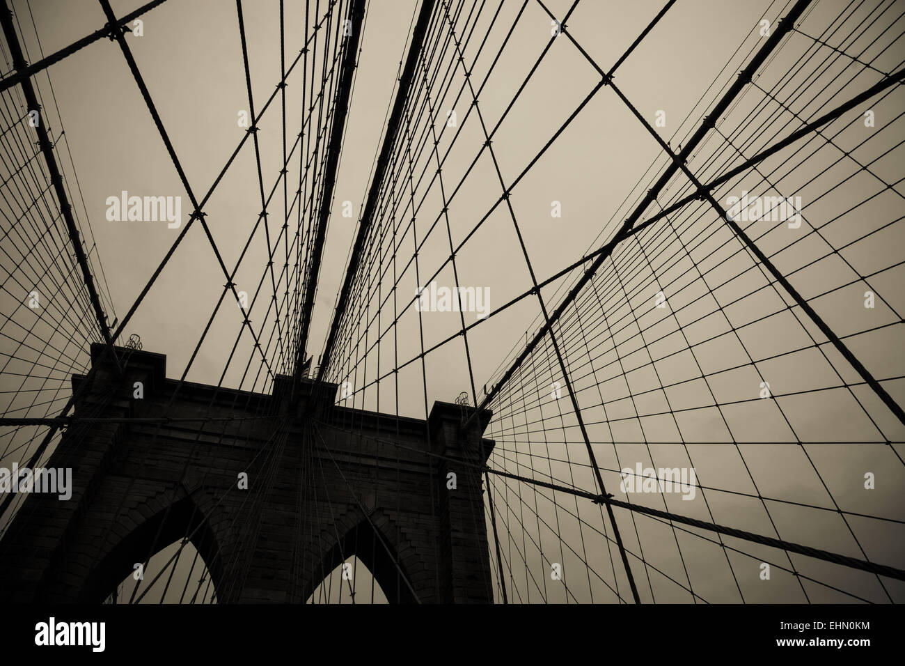 Brooklyn bridge, New York City, USA. Stock Photo