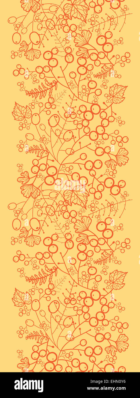 Sweet berries vertical seamless pattern background border Stock Photo ...