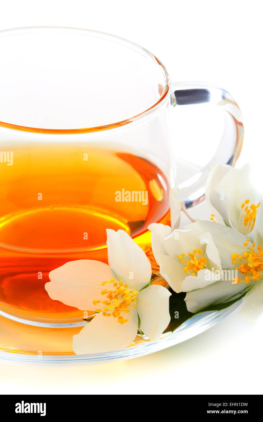 Green tea with jasmine Stock Photo Alamy