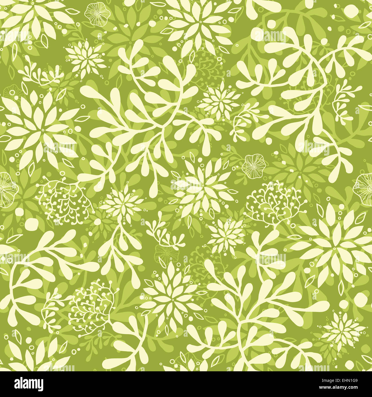 Green underwater plants seamless pattern background Stock Photo - Alamy