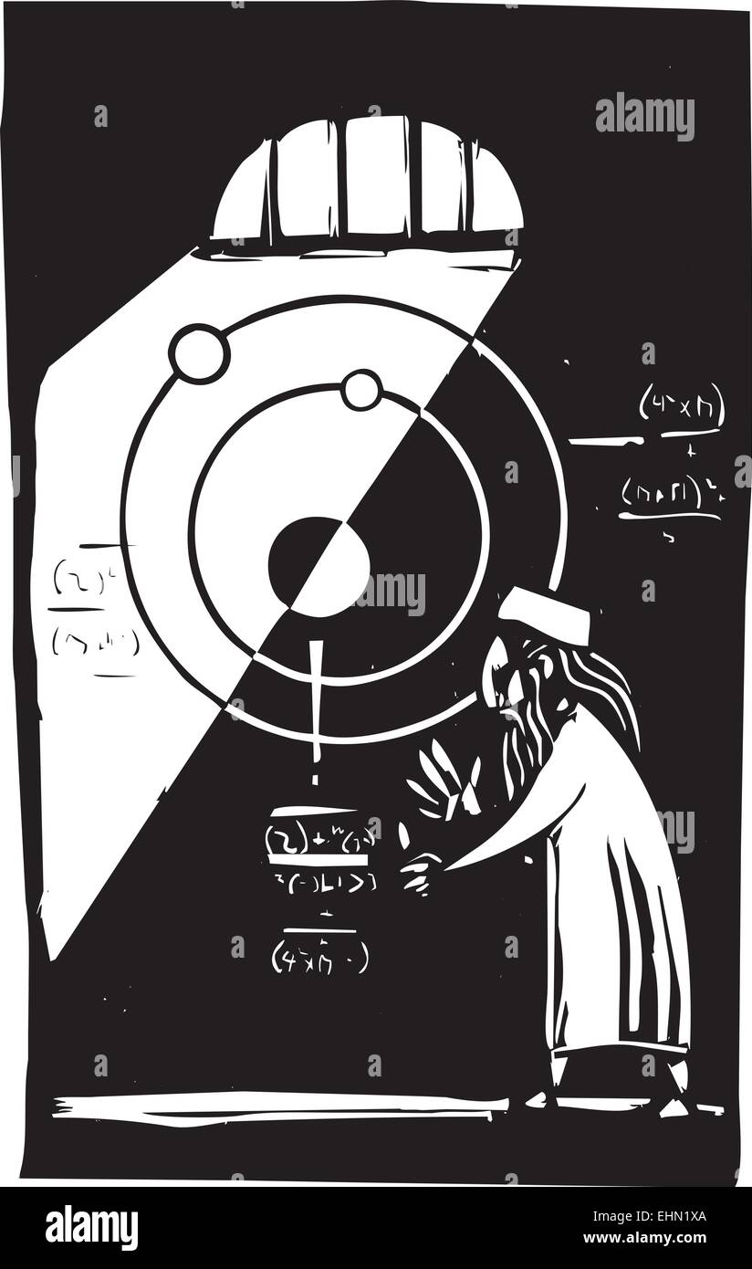 Astromoner Math Working out equations Stock Vector Images - Alamy