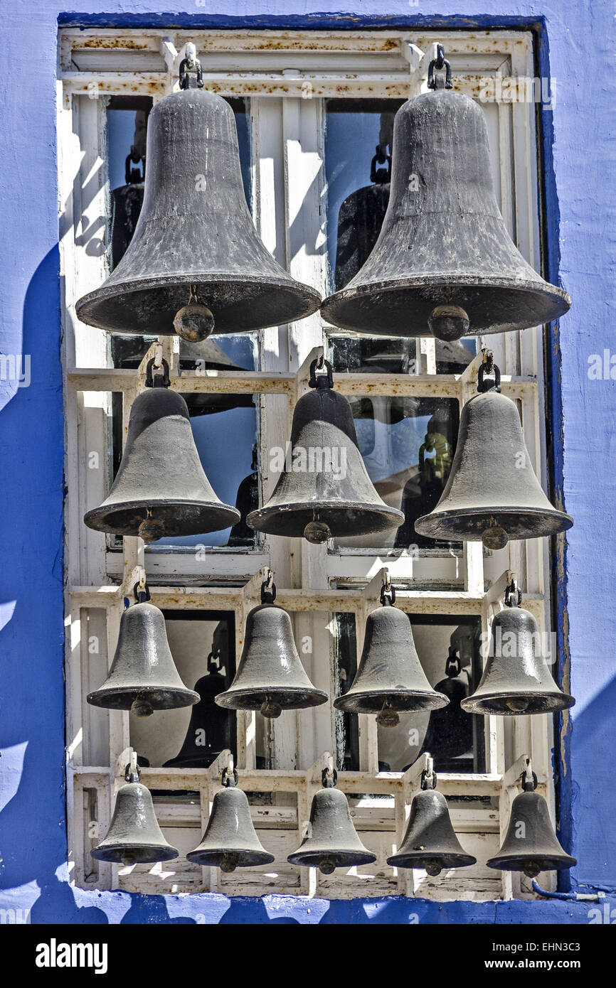 Set Of bells Bodrum Turkey Stock Photo