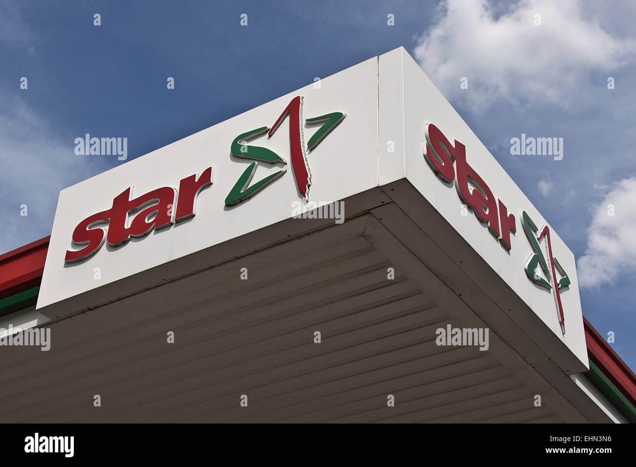 Star gas station Stock Photo