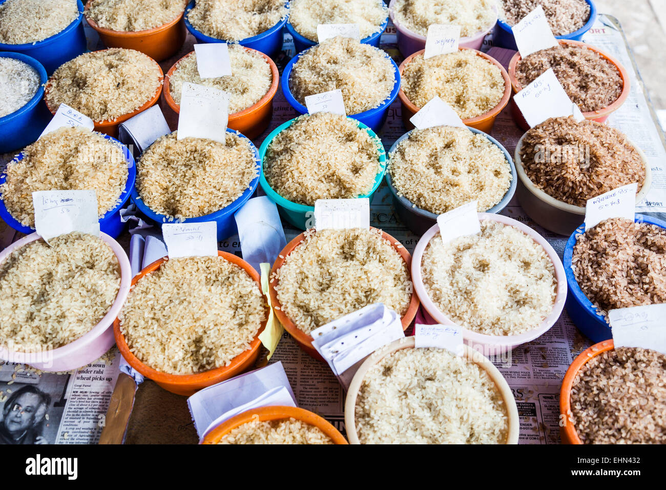 Rice varieties, India Stock Photo - Alamy