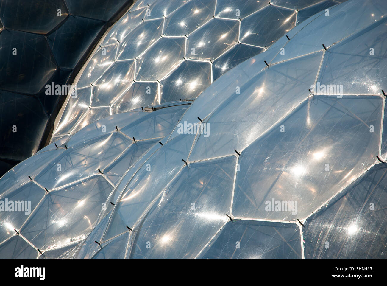 Close up of Eden Project Biomes Stock Photo