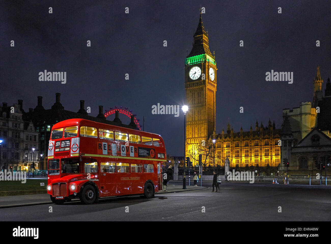 London Transport classic red RM Routemaster double deck bus in ...