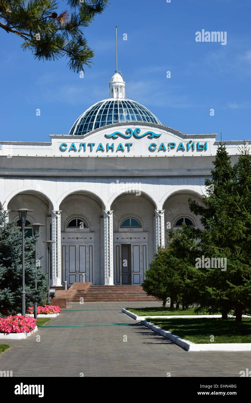 'Saltanat Sarajy', i.e. Palace of solemn ceremonies, in Astana, Kazakhstan Stock Photo