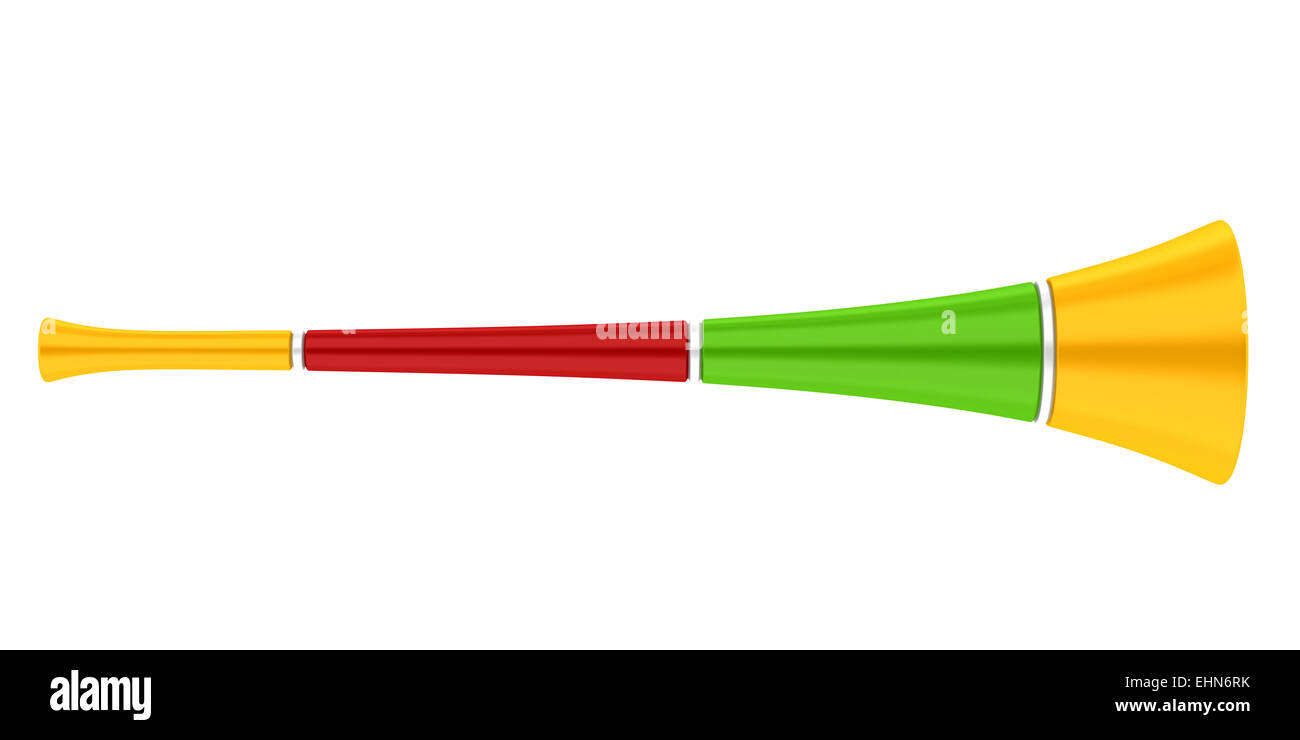 multicolored party horn isolated on white background Stock Photo Alamy