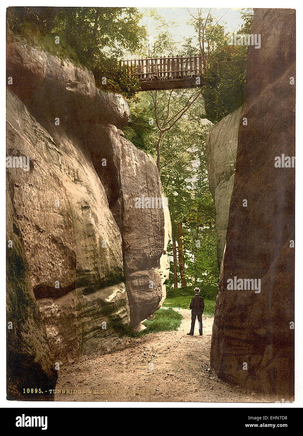High Rocks England This historic photograph depicts the High Rocks in Tunbridge Wells ...