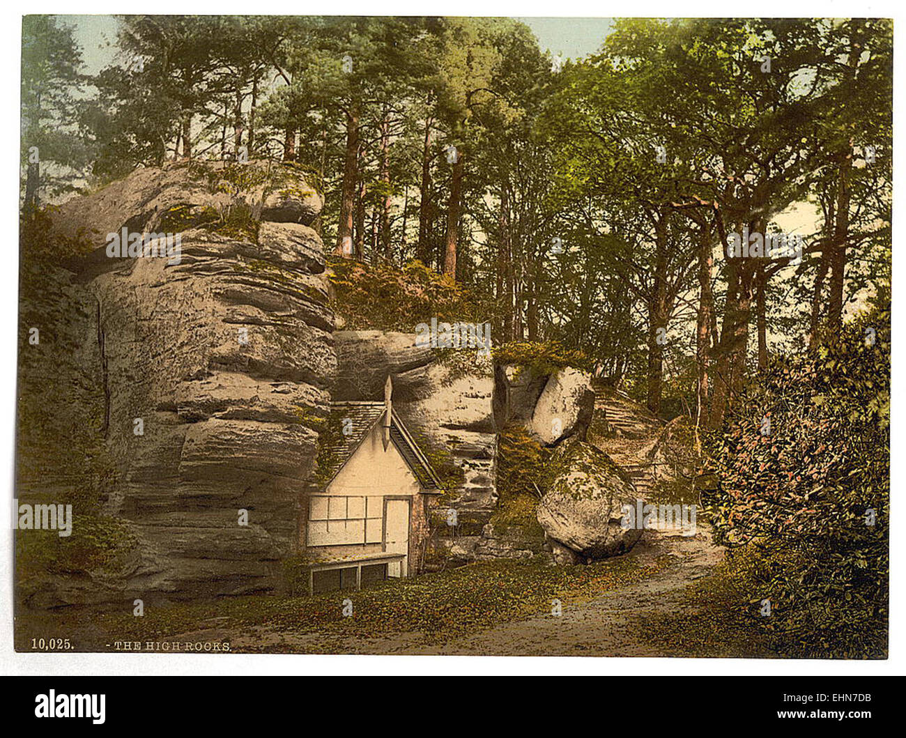 High Rocks England The High Rocks in Tunbridge Wells, England, is a notable natural rock ...