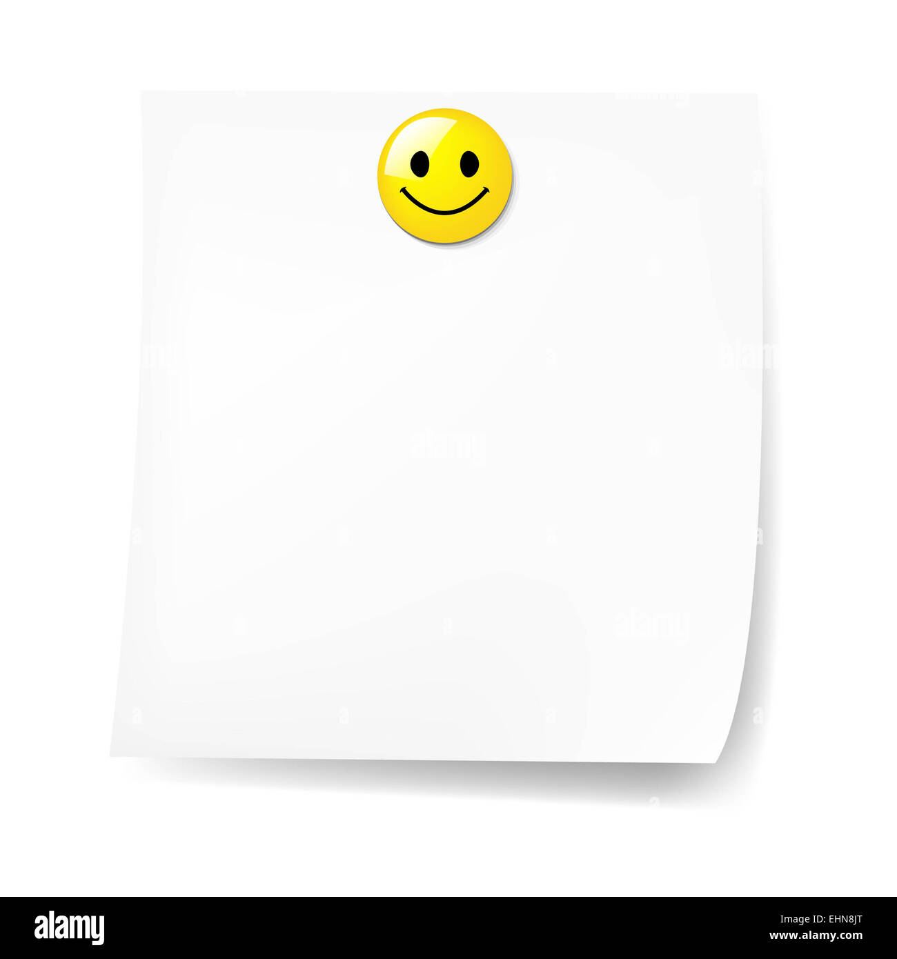 Blank Sticky Note With Have A Nice Day Stock Photo