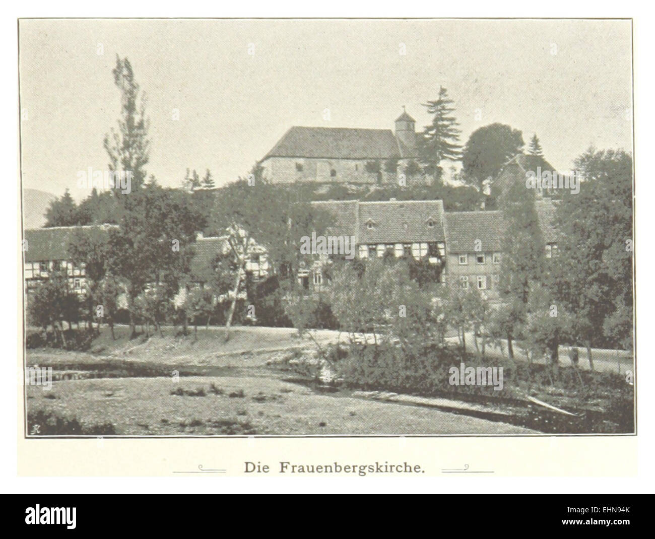HEINE(1890) p103 Ellrich, Frauenbergskirche Stock Photo