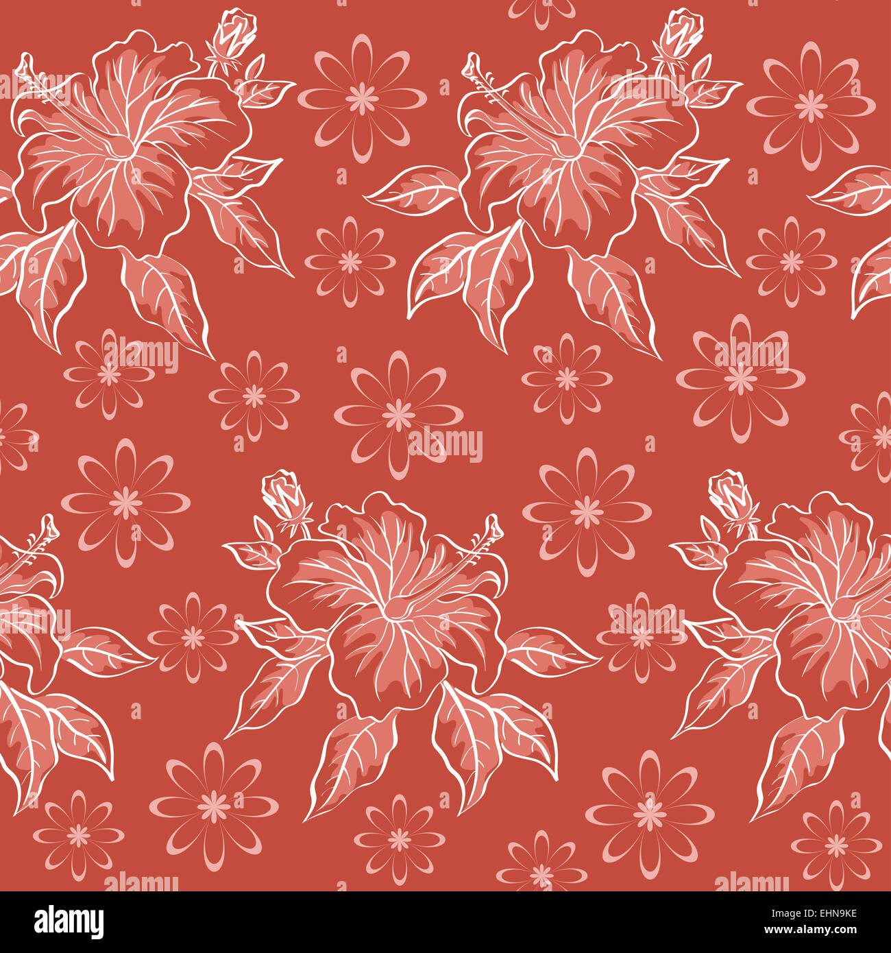 Seamless floral background Stock Photo - Alamy