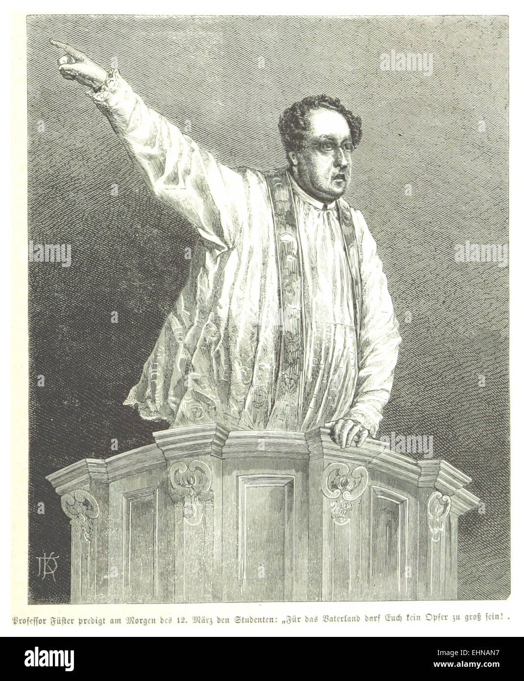 RS(1872) p1.0081 Predigt am Morgen des 12.03.1848 Stock Photo
