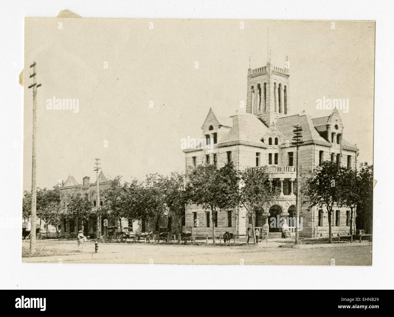 New Braunfels, Texas. Courthouse and Jail Stock Photo