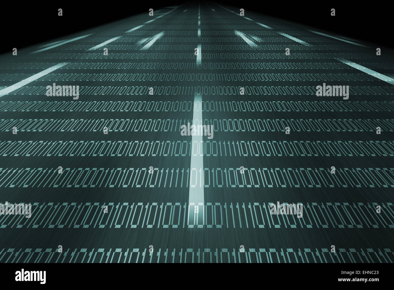 information highway background in blue Stock Photo