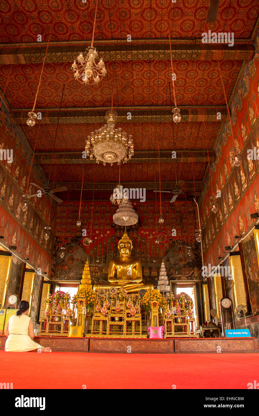 Temple, Thailand, churches, pagodas, golden, calm place, Thailand, beautiful. Stock Photo
