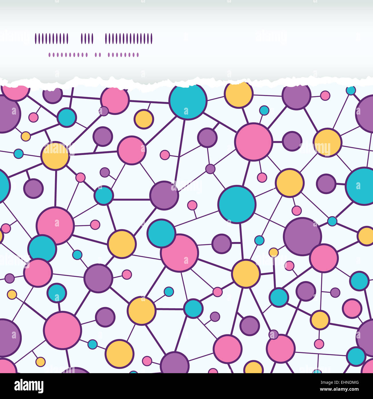 Molecular Structure Horizontal Torn Seamless Pattern background Stock ...
