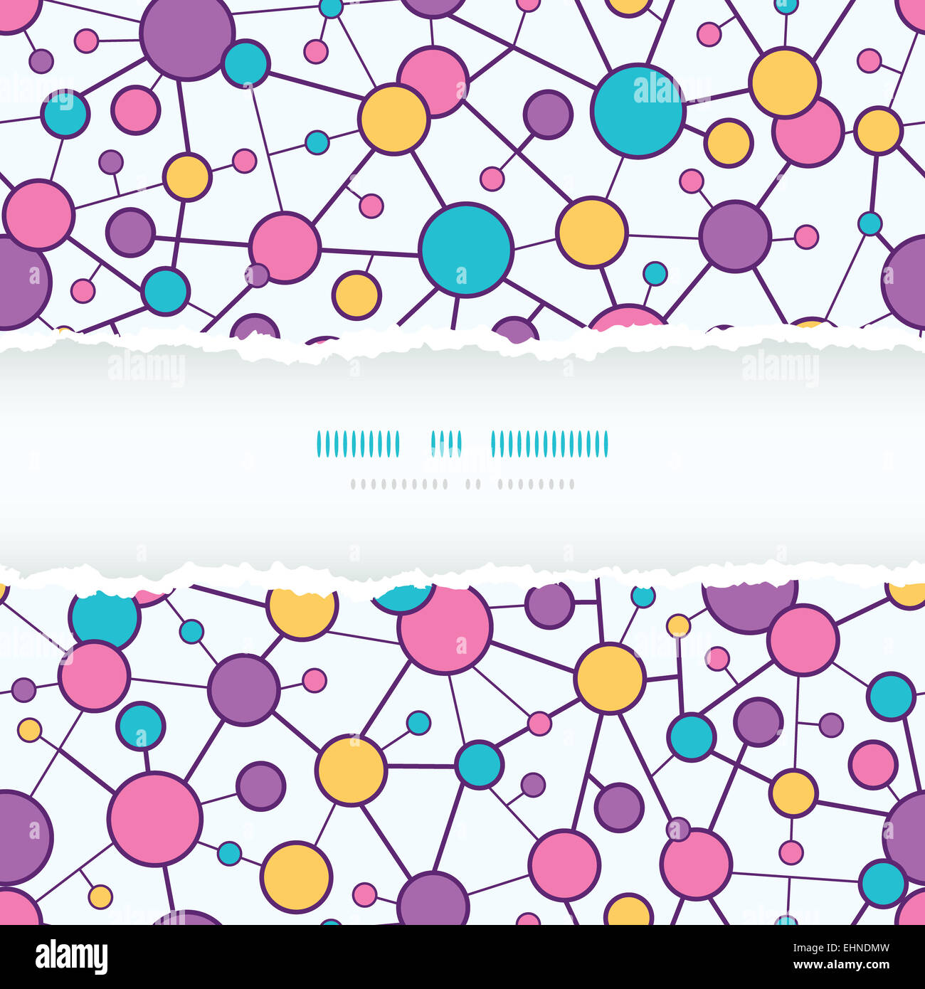 Molecular Structure Frame Torn Seamless Pattern background Stock Photo ...
