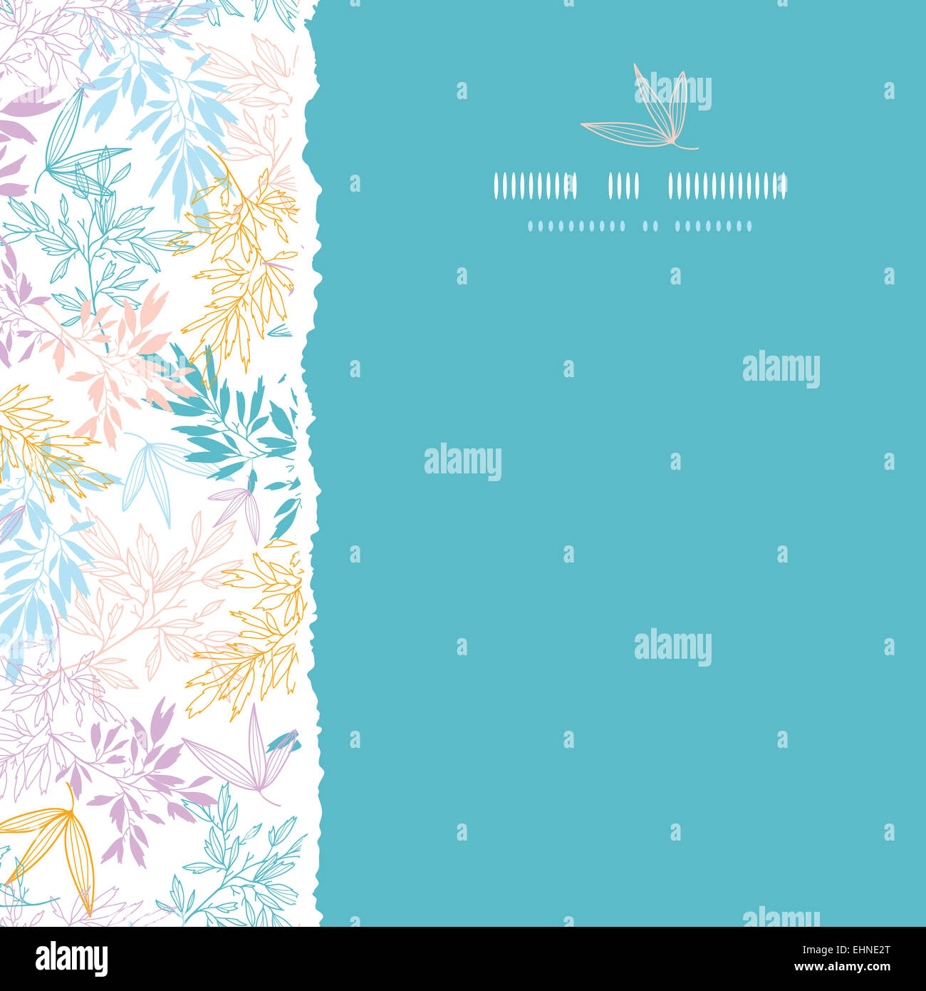 Colorful pastel branches square torn seamless background Stock Photo ...