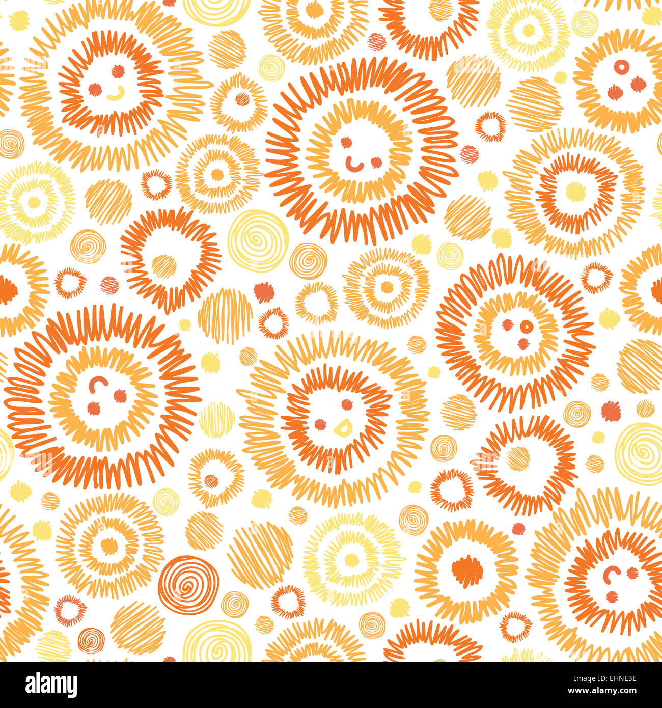 Sunny faces seamless pattern background Stock Photo - Alamy