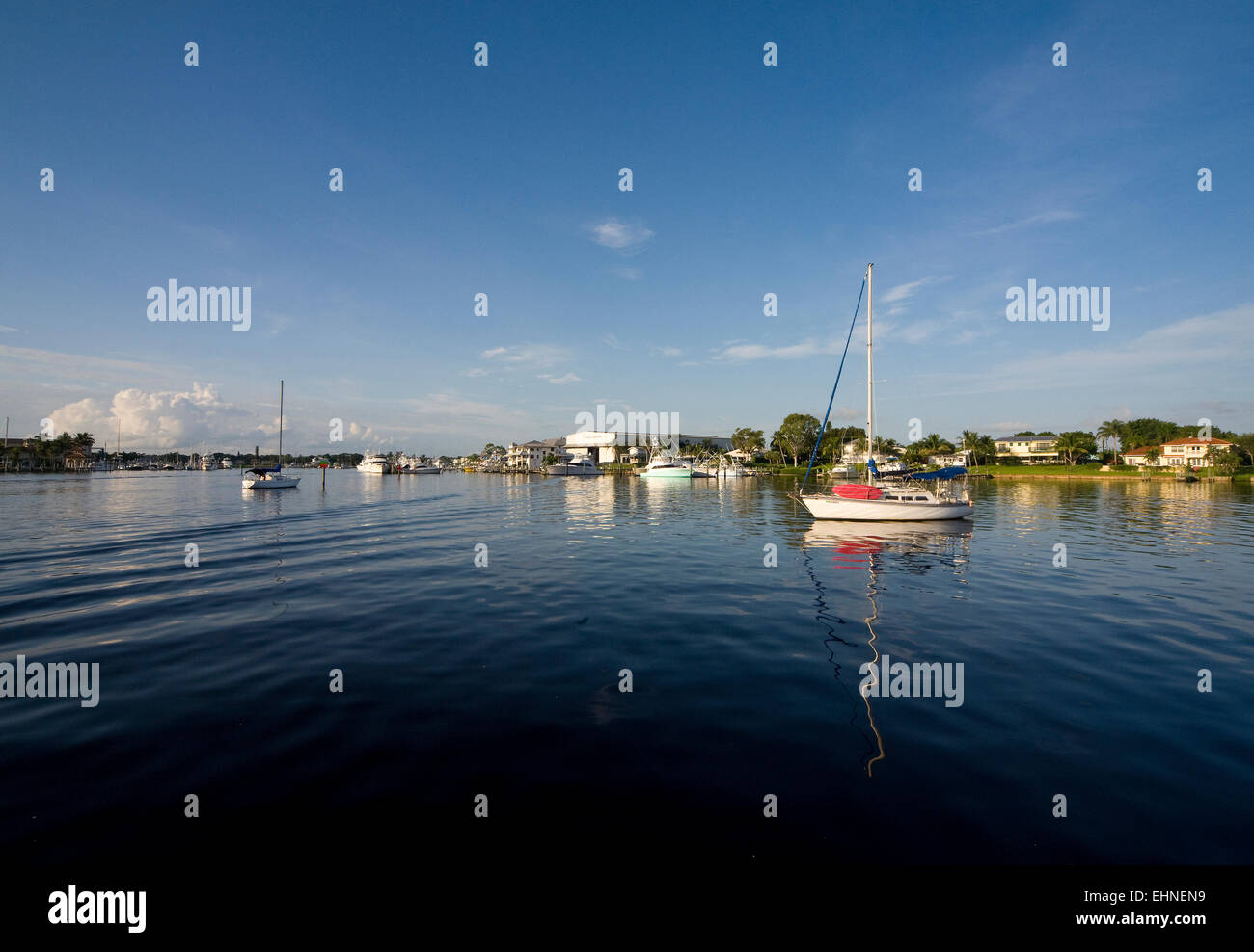 Manatee Pocket, Intercoastal Waterway Florida, East Coast Us Stock 