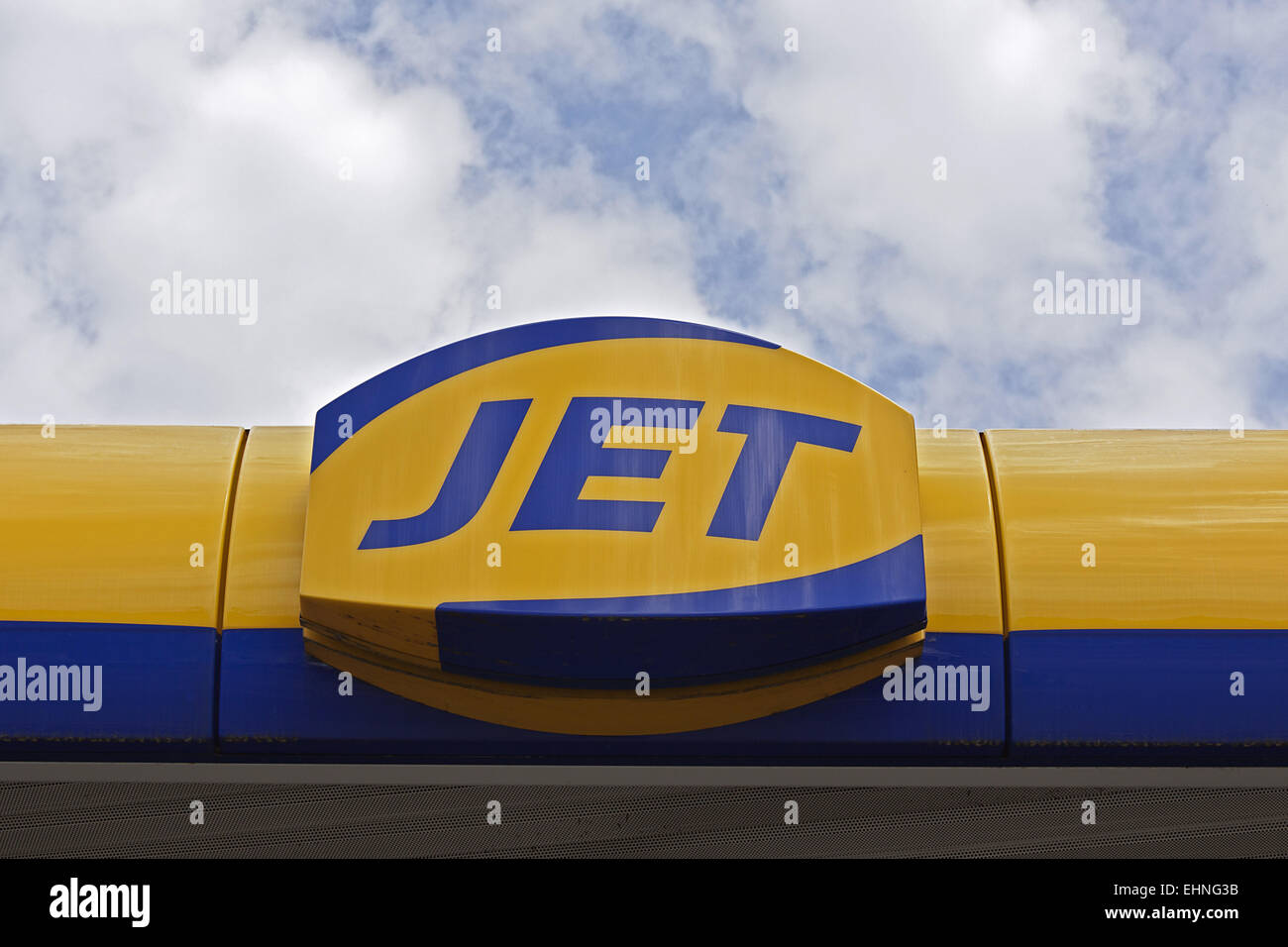 Jet Gas station Stock Photo