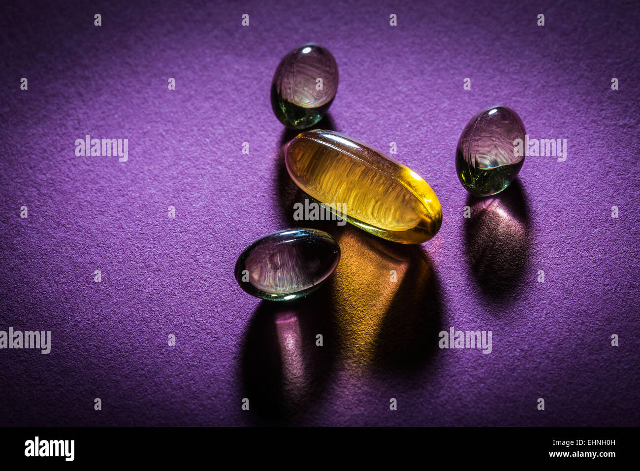 Liquid nutritional supplements in capsules Stock Photo Alamy