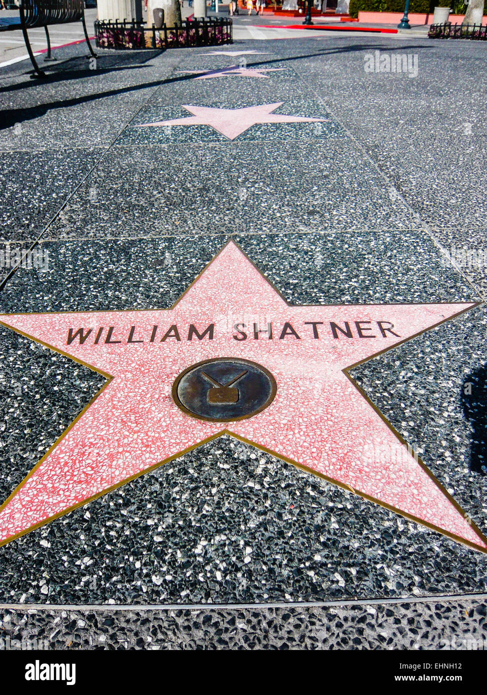 William Shatner's star on the Hollywood Walk of Fame Stock Photo