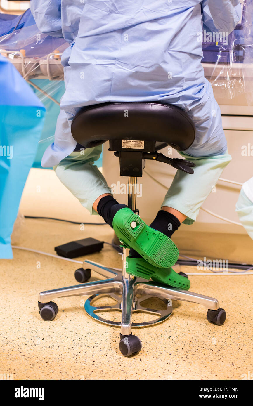 Operating Room Stool With Ergonomic Saddle Stock Photo Alamy   Operating Room Stool With Ergonomic Saddle EHNHMN 