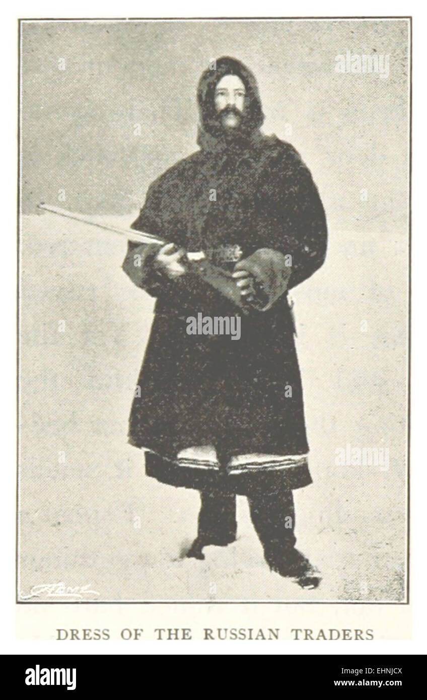 TB(1895) p482 DRESS OF THE RUSSIAN TRADERS Stock Photo