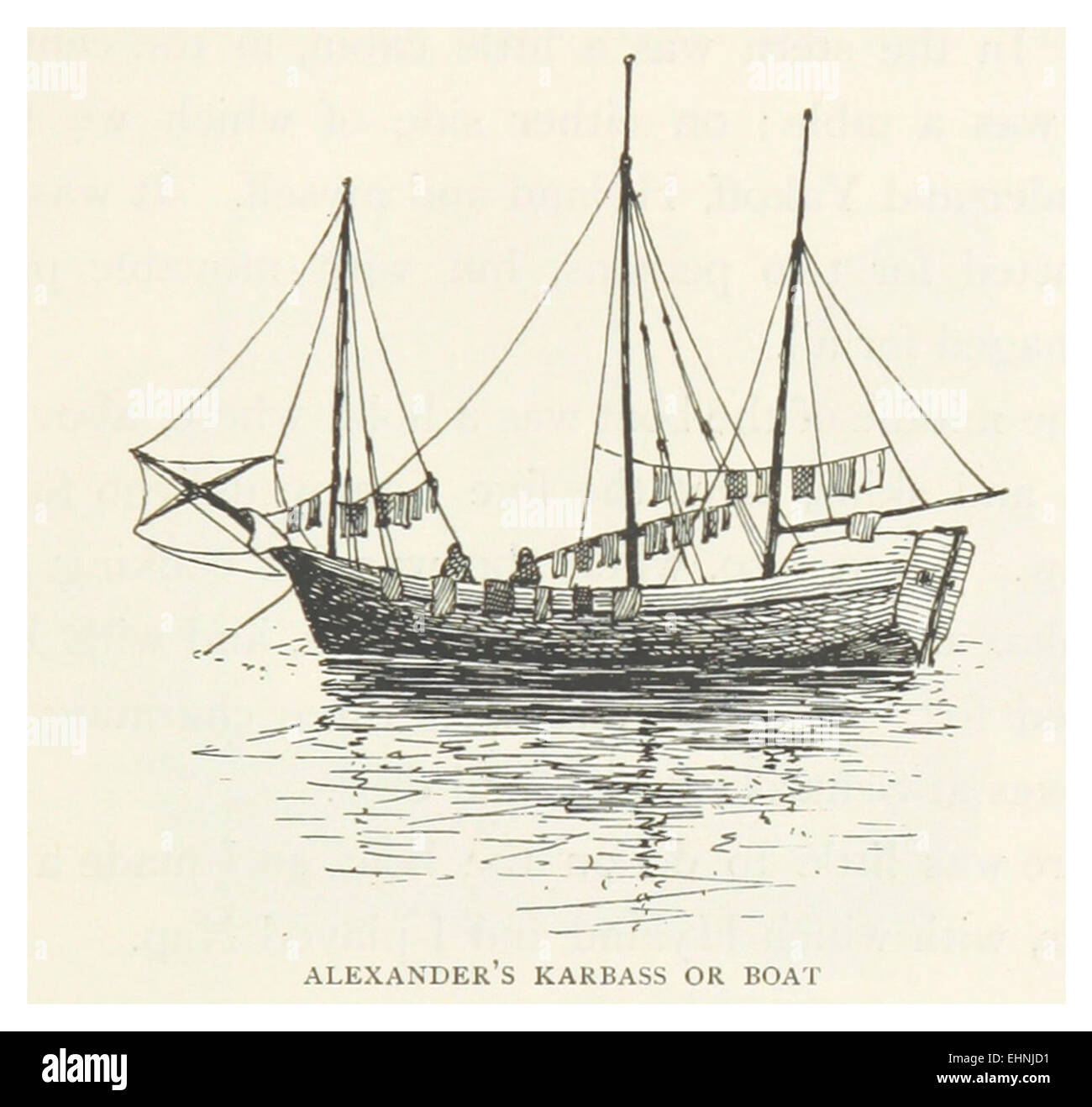 TB(1895) p487 ALEXANDER'S KARBASS (or boat) Stock Photo