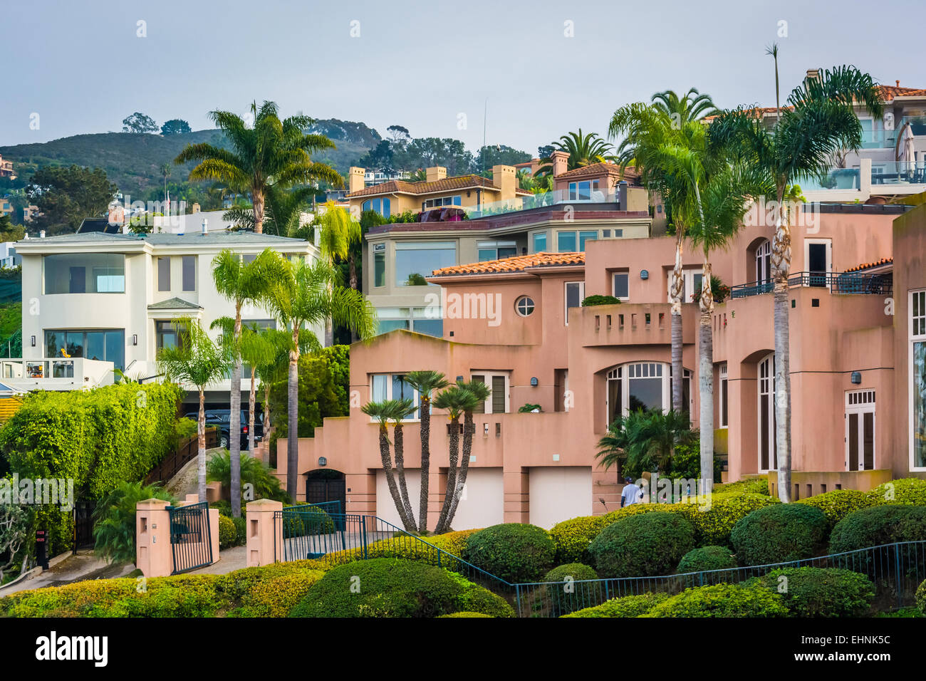 Hilltop houses in La Jolla, California Stock Photo Alamy