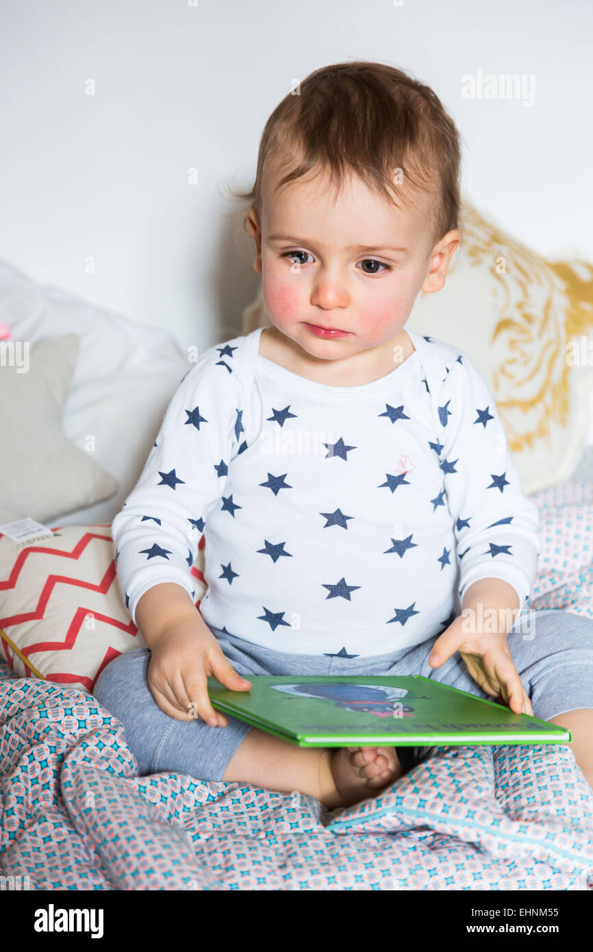 8 month-old baby boy. Stock Photo