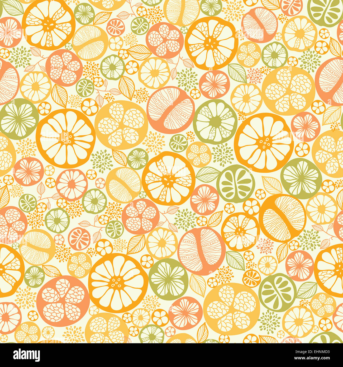 Citrus slices seamless pattern background Stock Photo - Alamy