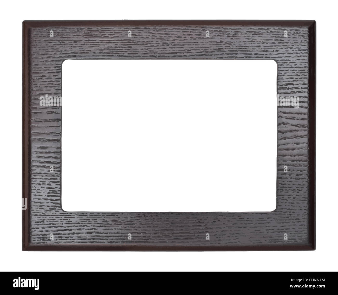 Vintage wooden frame on white background. Vector illustration Stock ...