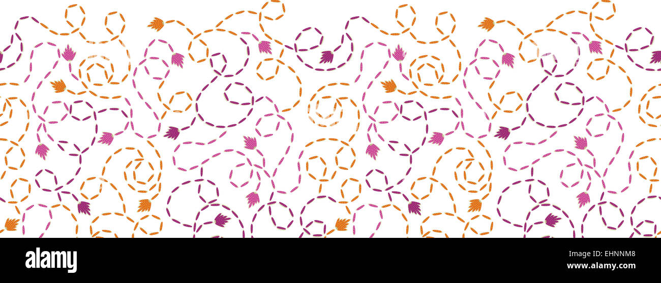 Abstract thread stitches horizontal seamless pattern background Stock ...