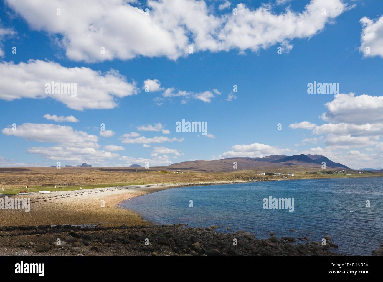 View towards Achiltibuie, Ross and Cromarty, Highlands, Scotland Stock Photo