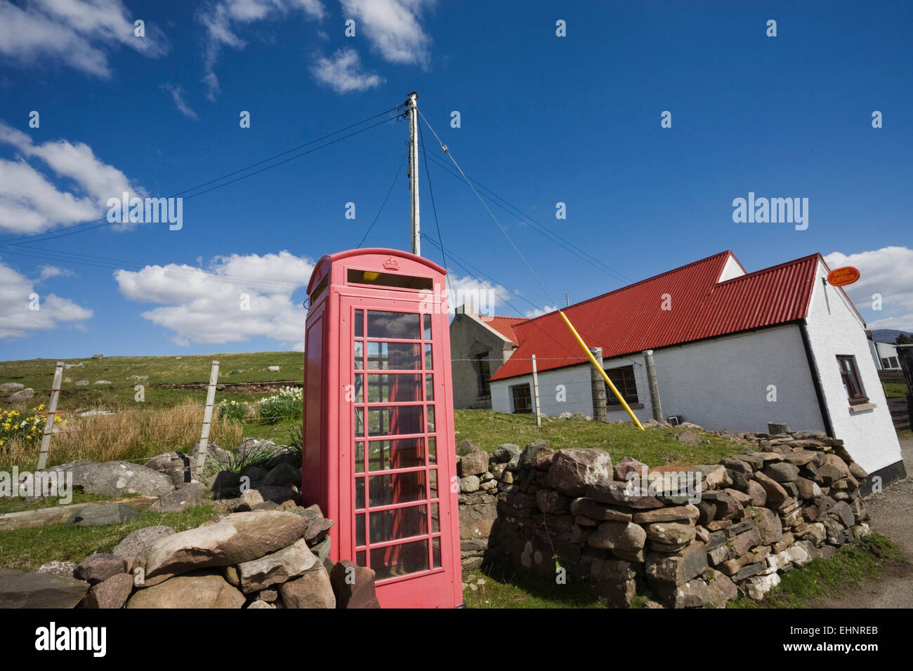 Post Office, Achiltibuie, Ross and Cromarty, Highlands, Scotland Stock Photo