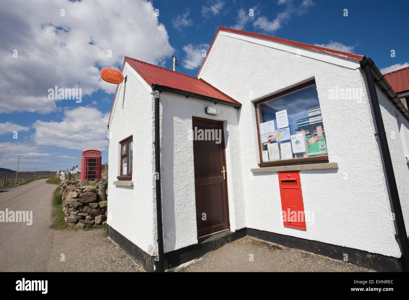 Post Office, Achiltibuie, Ross and Cromarty, Highlands, Scotland Stock Photo