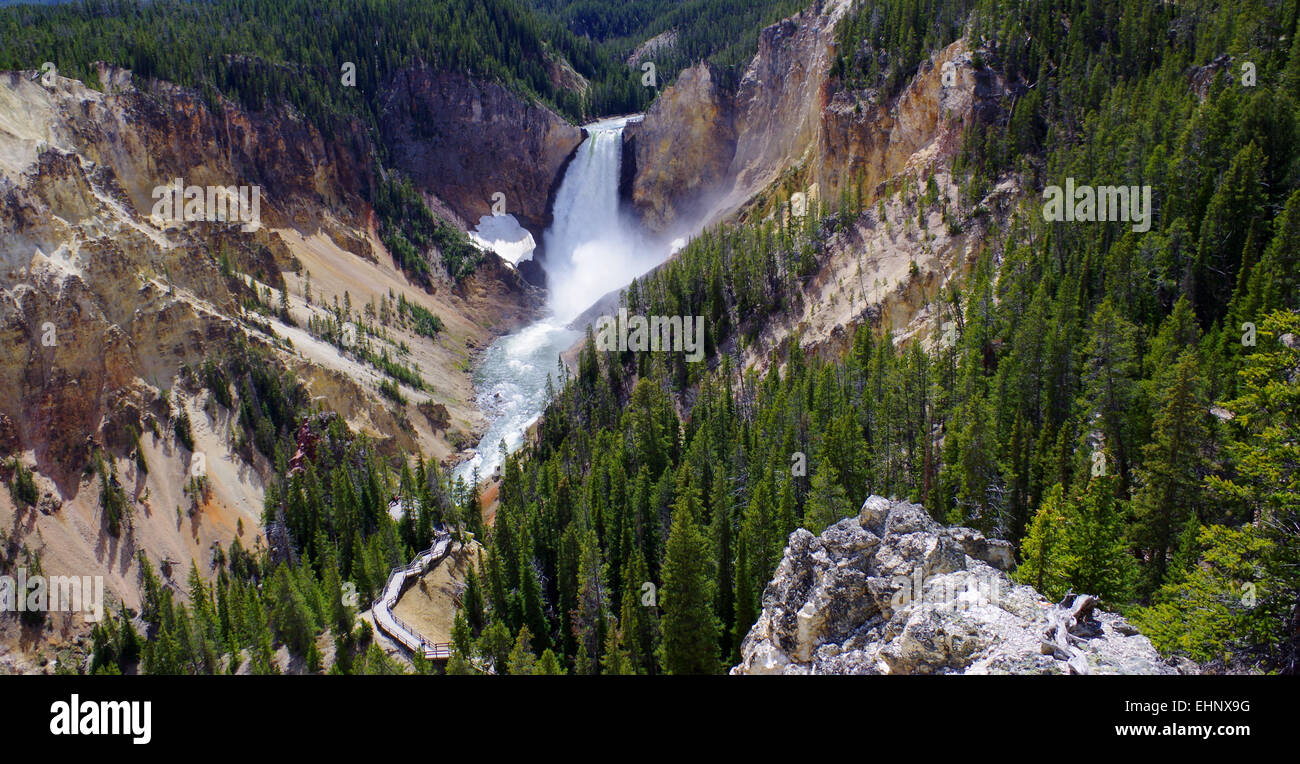 USA - Grand kanyon of the Yellowstone Stock Photo