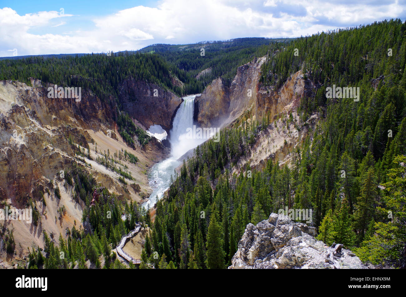 USA - Grand kanyon of the Yellowstone Stock Photo