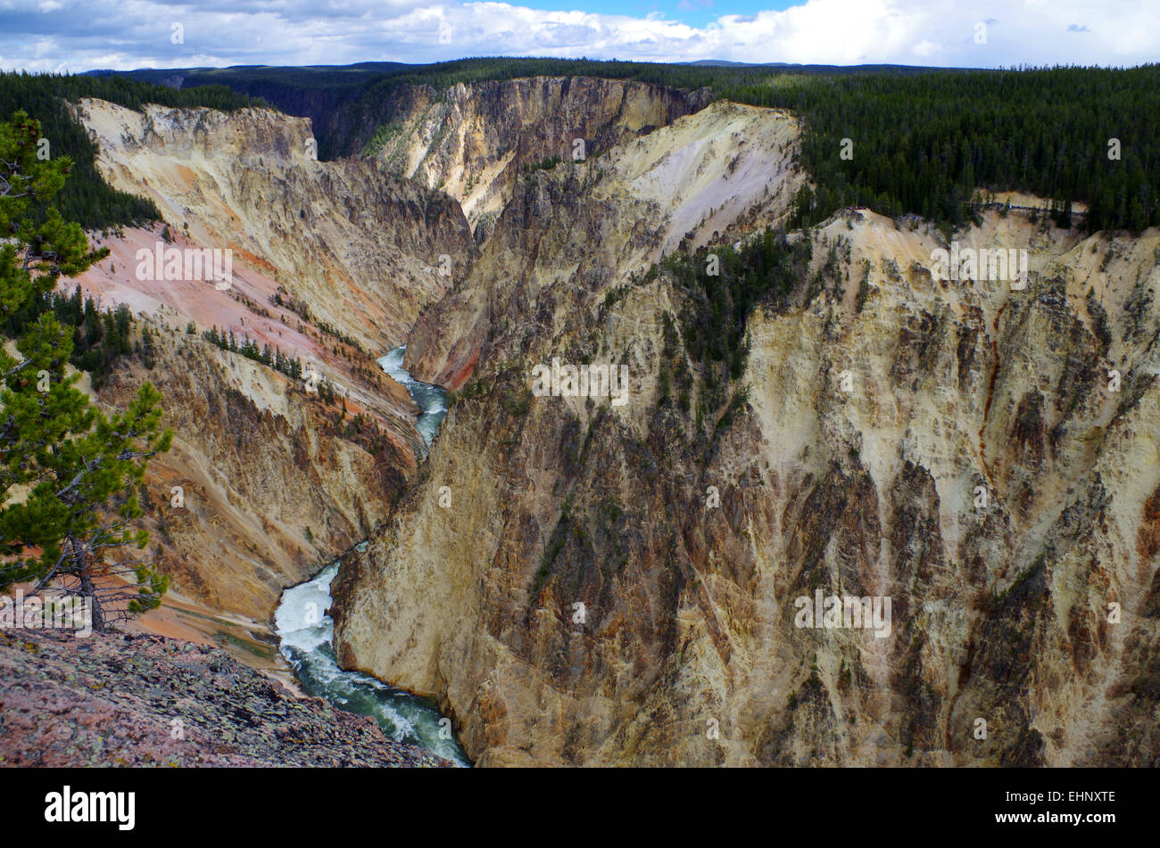 USA - Grand kanyon of the Yellowstone Stock Photo