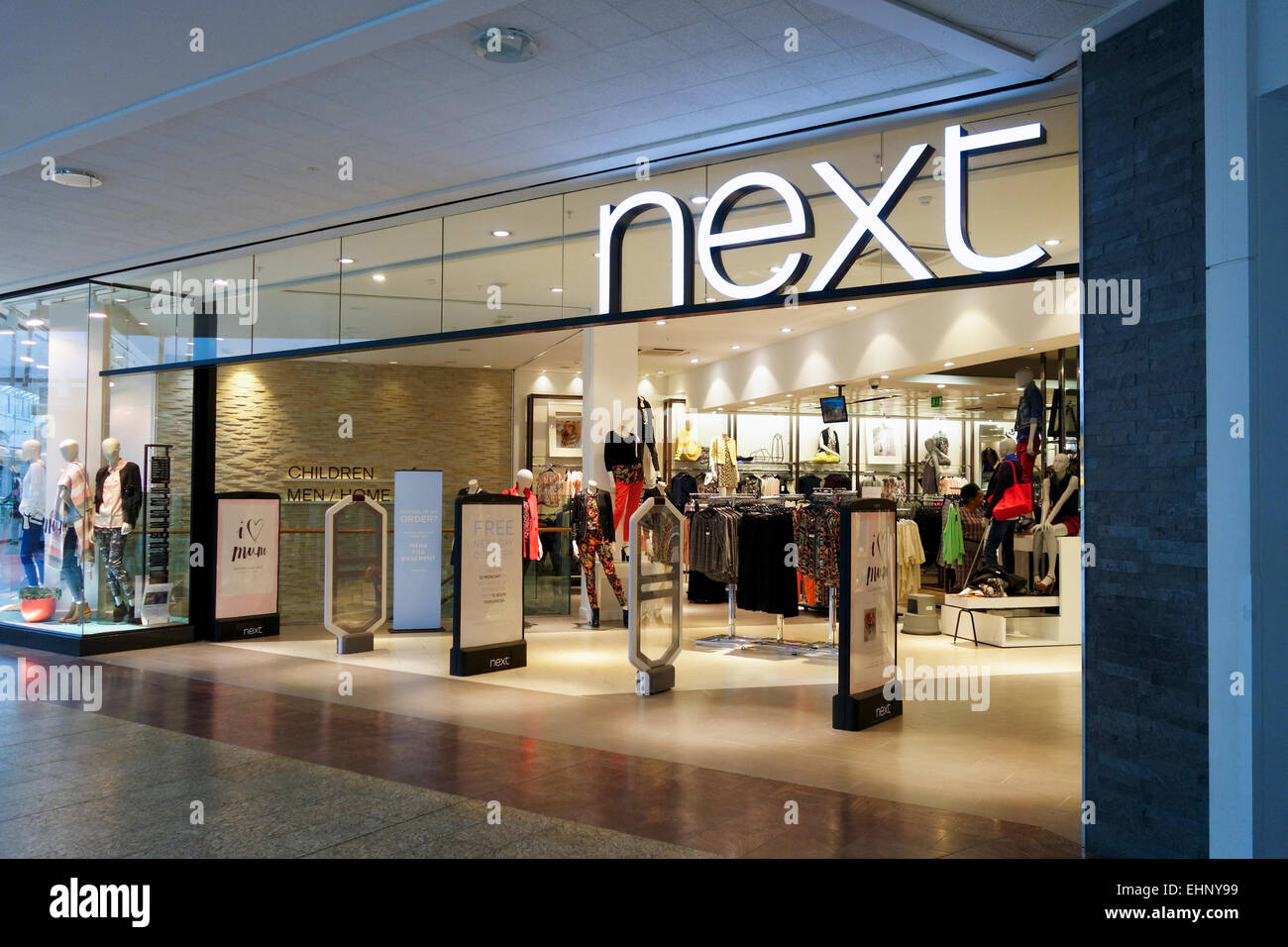 Next store in Mall Cribbs Causeway, Bristol, South Gloucestershire, UK Stock Photo