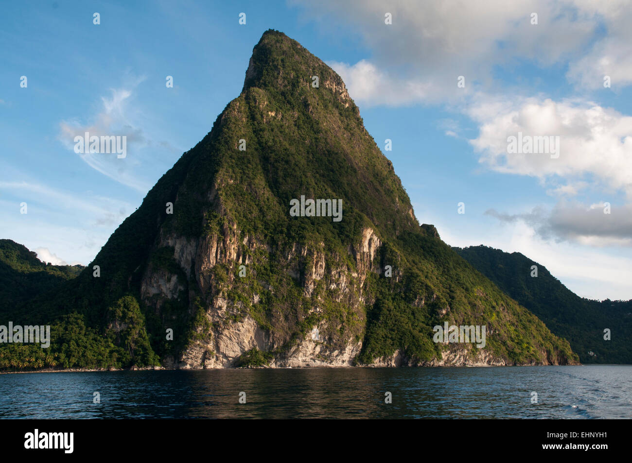 Best known attraction of St. Lucia are the "Pitons", two volcanic plugs