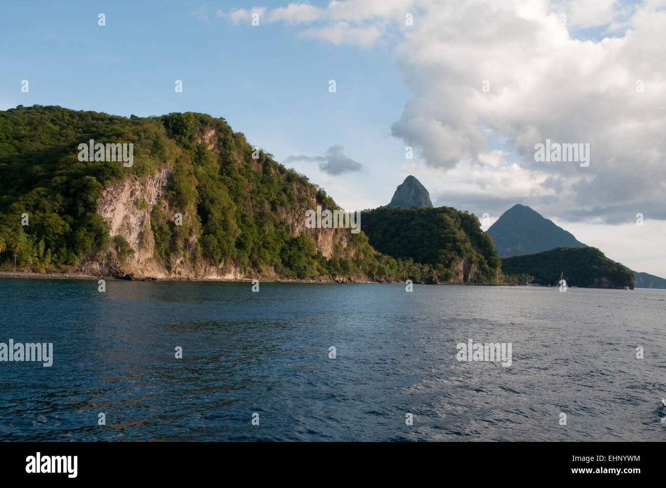 Best known attraction of St. Lucia are the "Pitons", two volcanic plugs